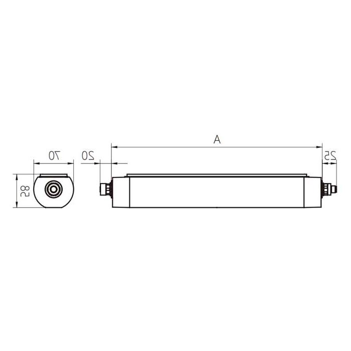 功率42W、尺寸A=1070 mm x 70 mm、MQAL-84-SDD、A70181